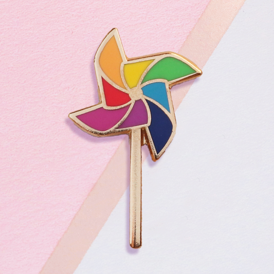 Pinwheel Four Mini Pin