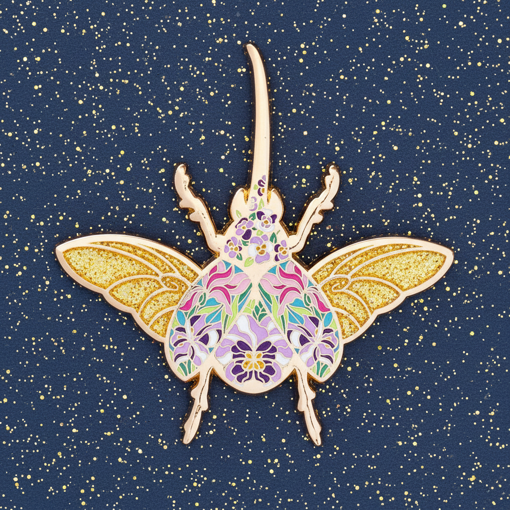 Hercules Beetle Enamel Pin