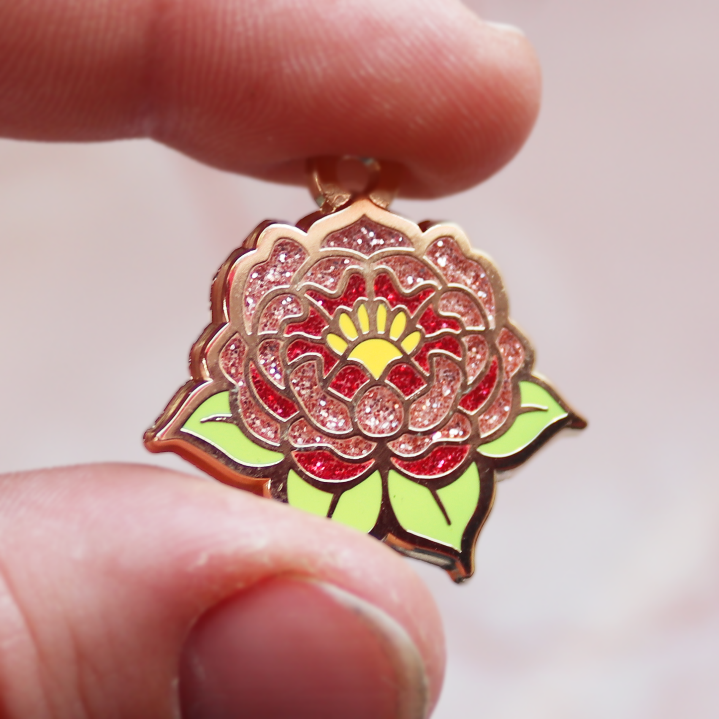 Peony Engraveable ID Pet Tag Charm