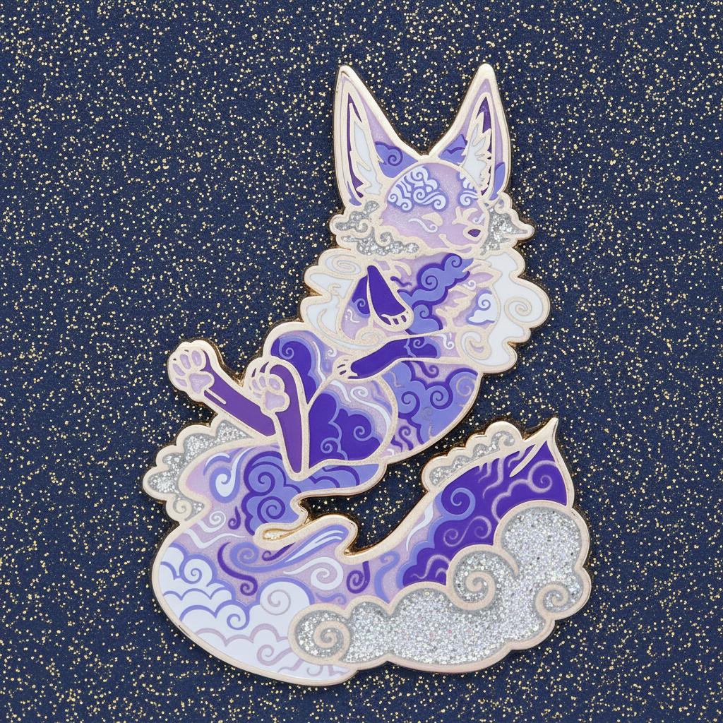 Air Fox Enamel Pin
