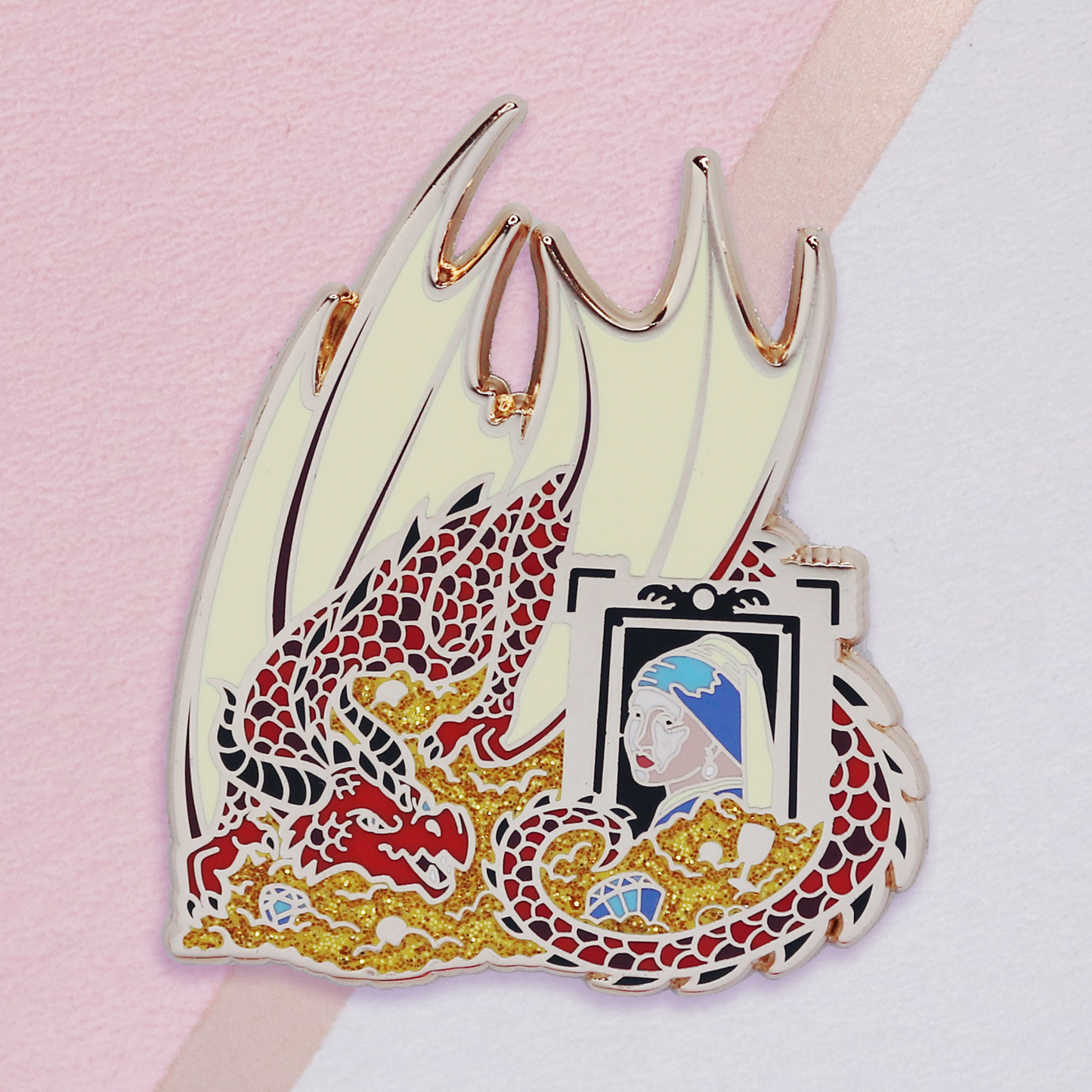 Treasure Hoarder Dragon Enamel Pin