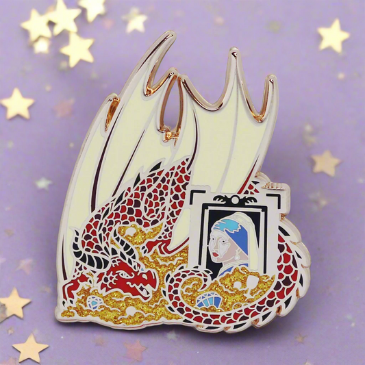 Treasure Hoarder Dragon Enamel Pin