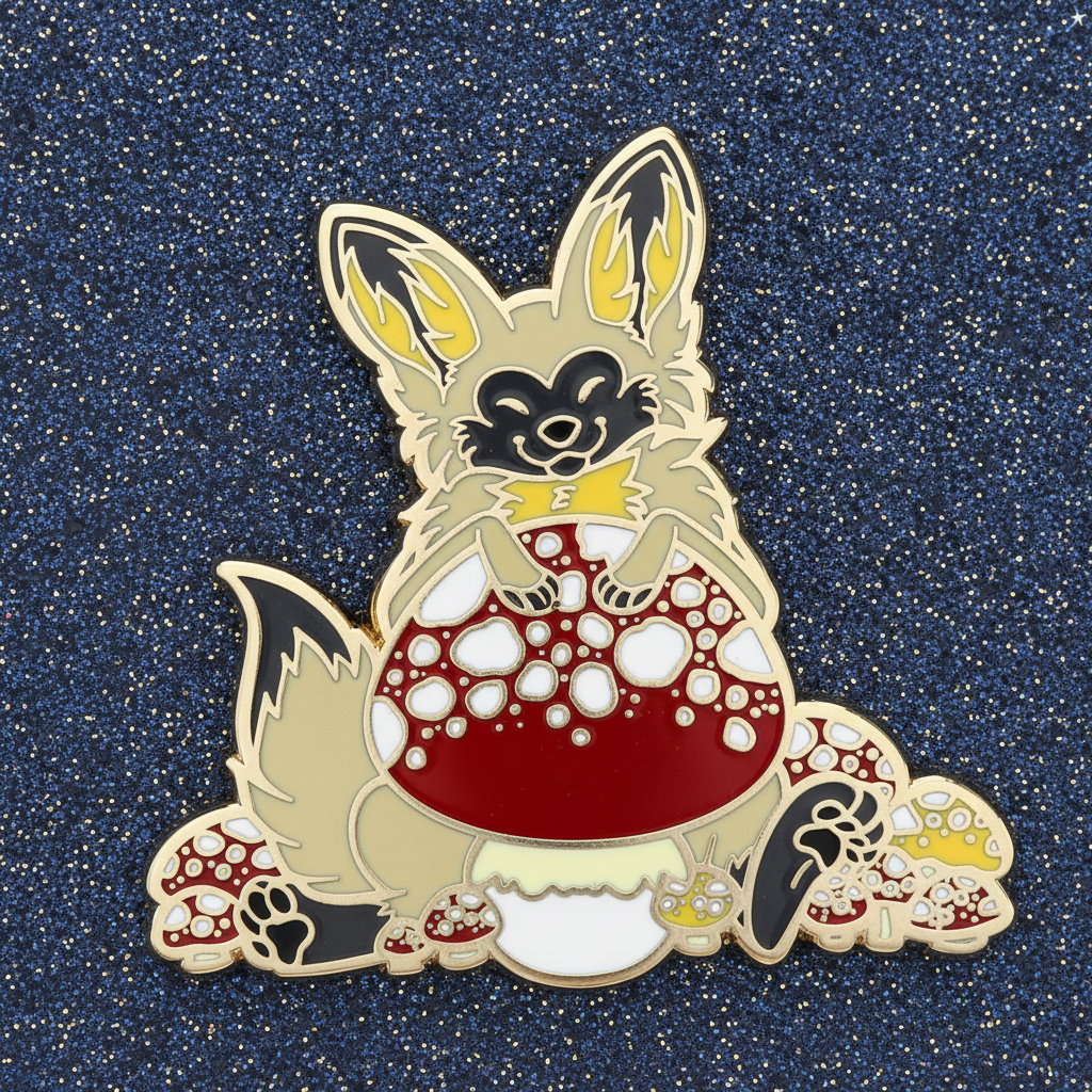 Autumn Fox Enamel Pin