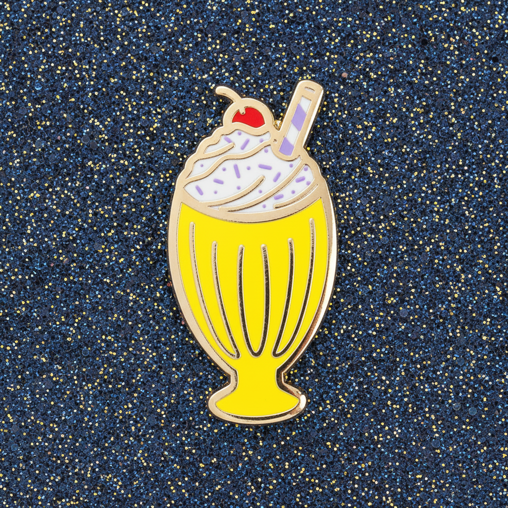 Banana Milkshake Mini Pin