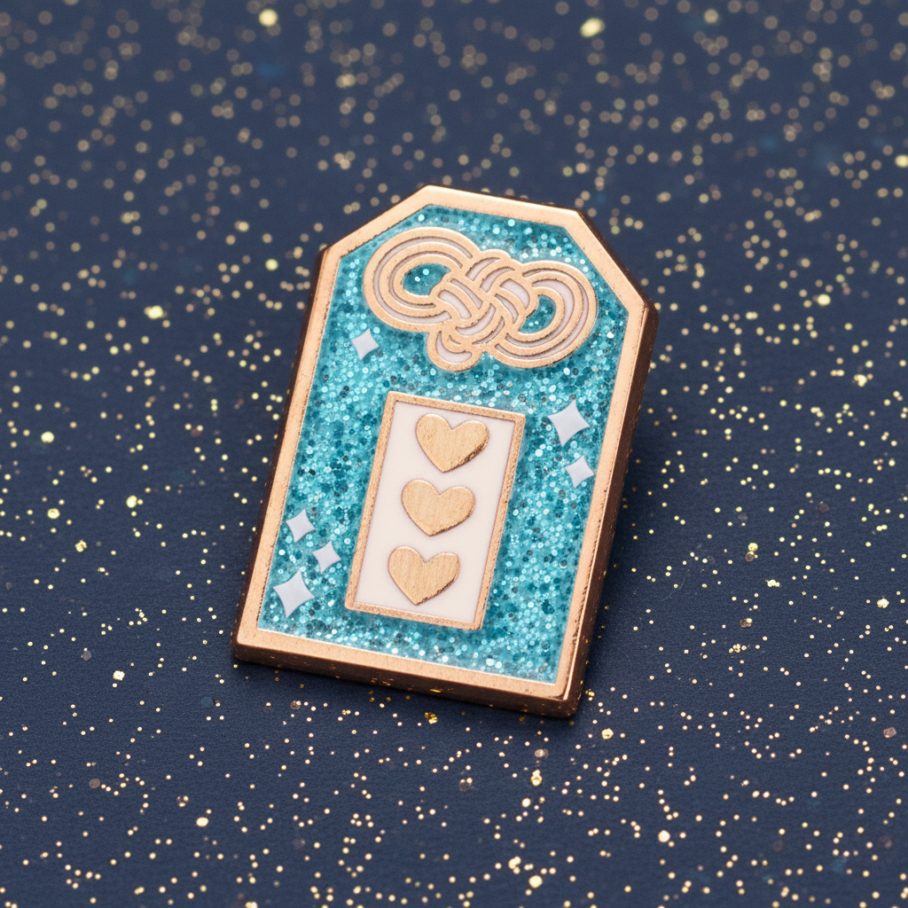 Blue Omamori Charm Mini Pin