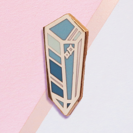 Blue Crystal Mini Pin