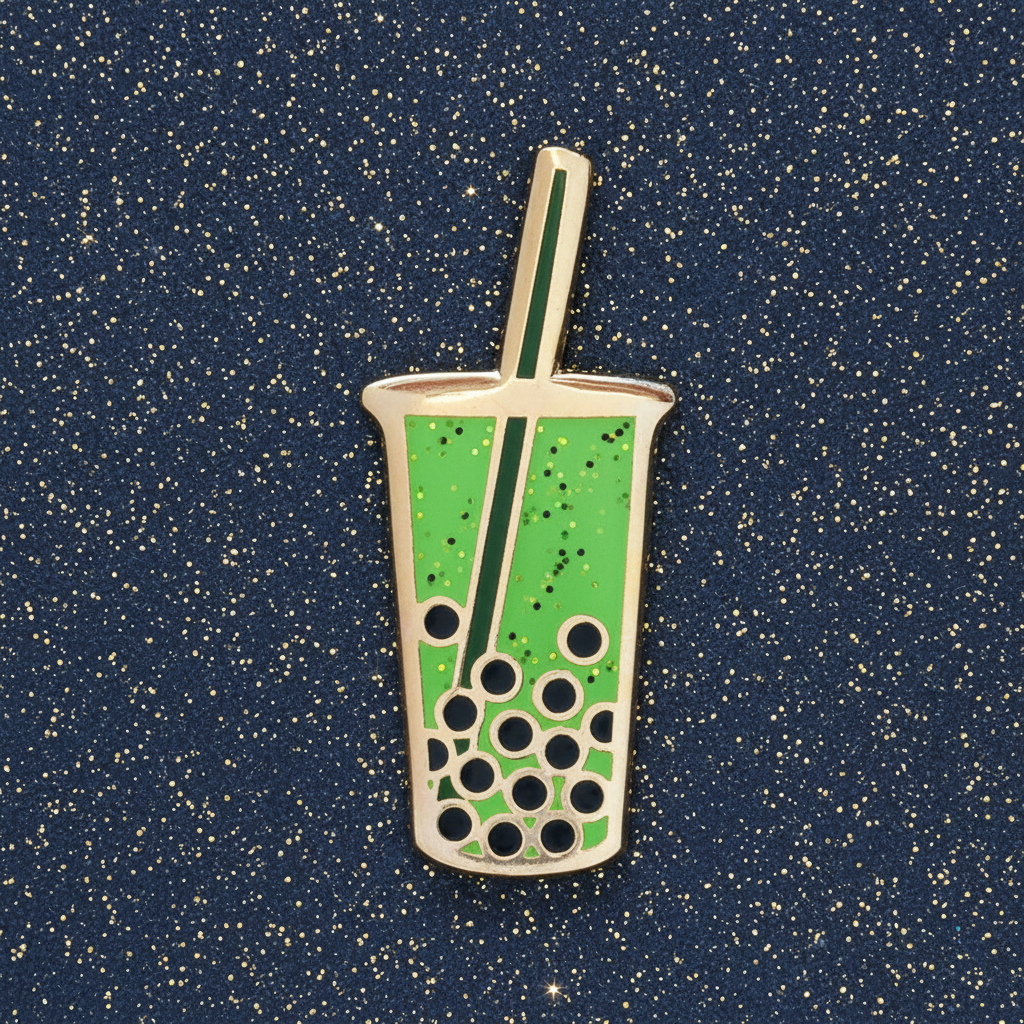 Green Boba Mini Pin