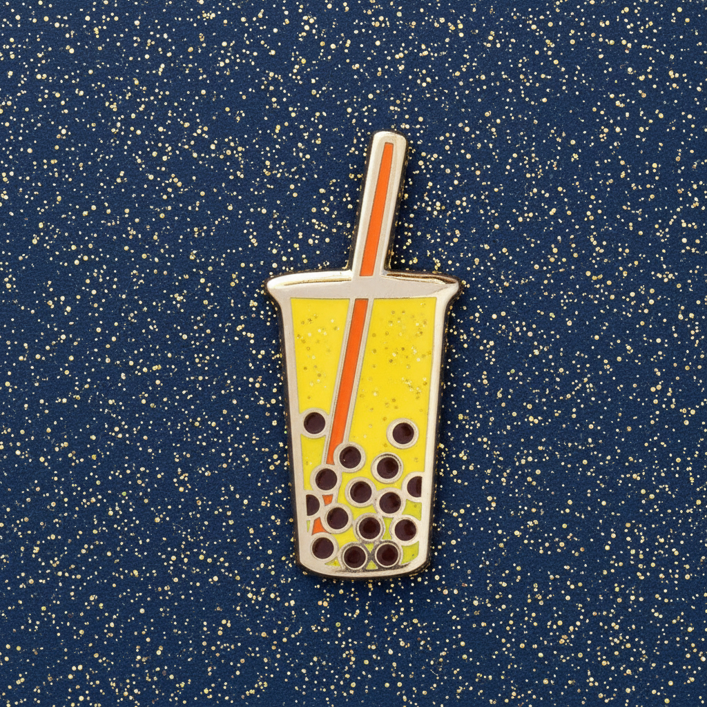 Yellow Boba Mini Pin