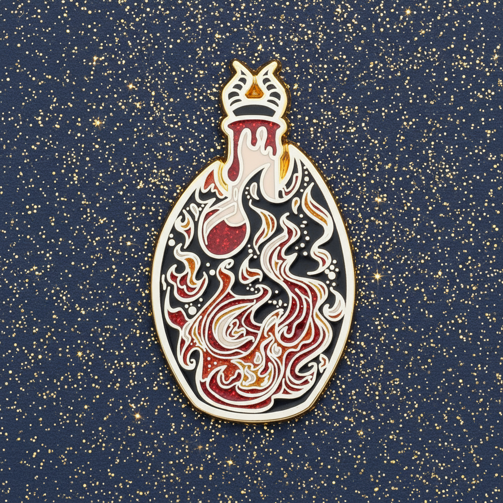 Bottled Dragon's Breath Enamel Pin