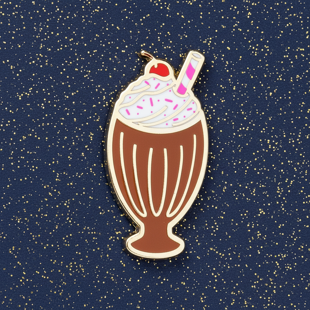 Chocolate Milkshake Mini Pin