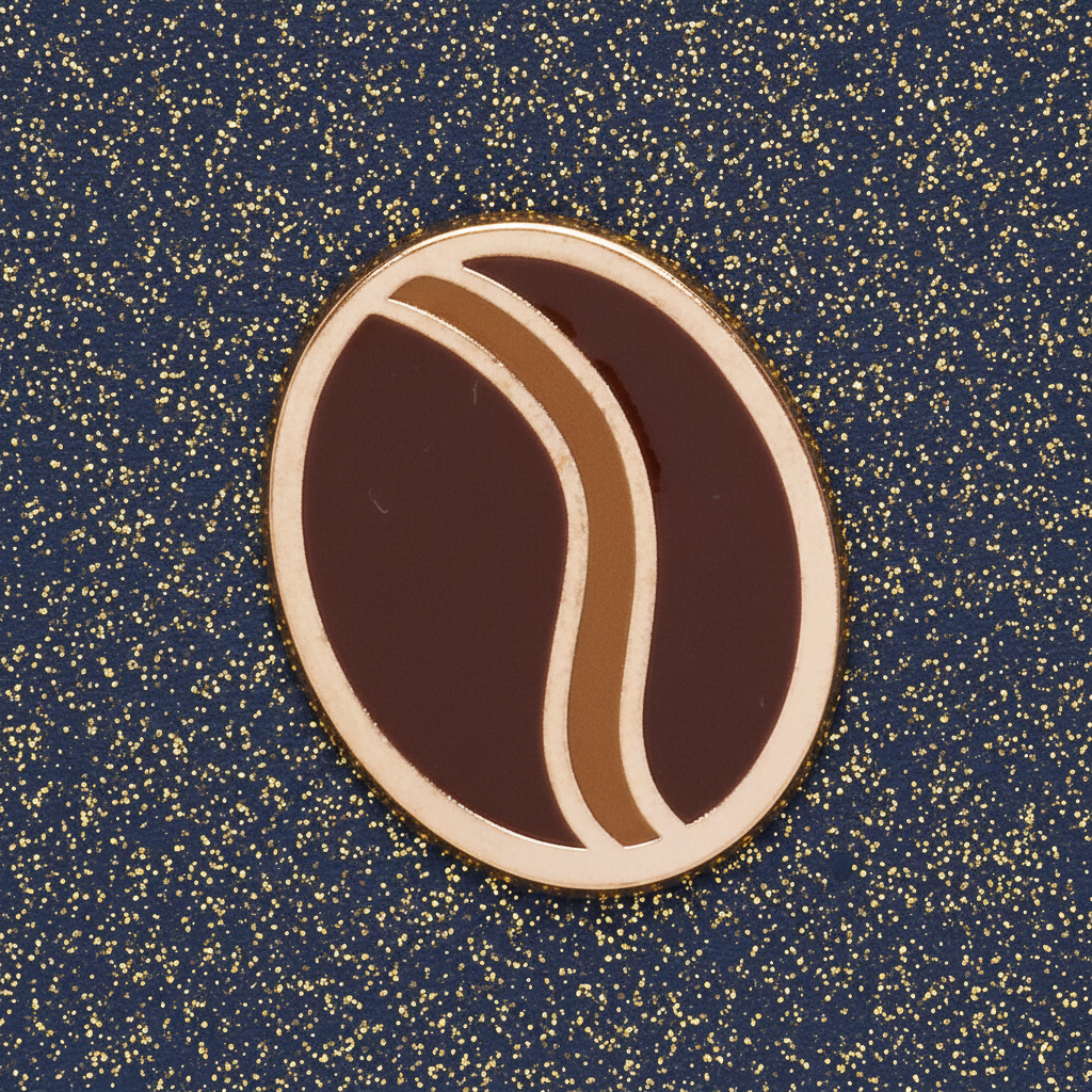 Coffee Bean Mini Pin