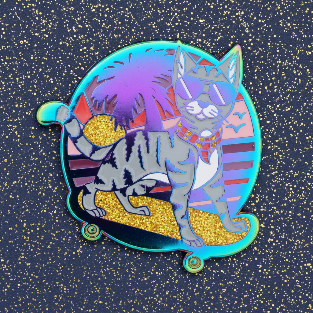 Cool Cat Enamel Pin