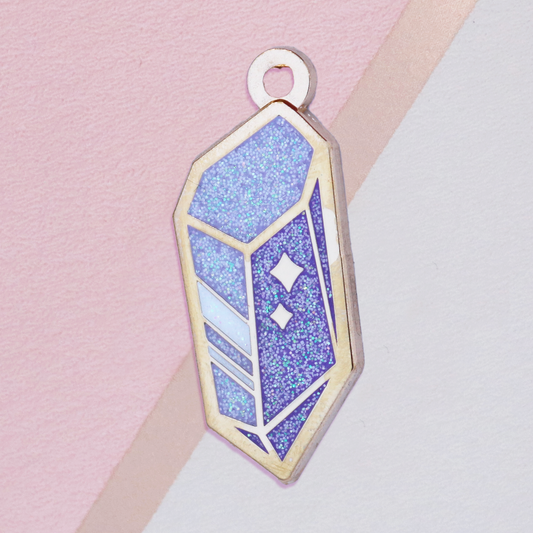 Crystal Engraveable ID Pet Tag Charm