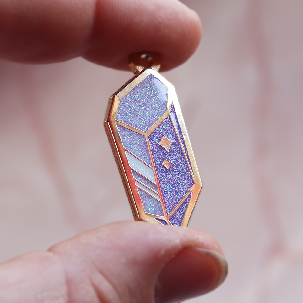 Crystal Engraveable ID Pet Tag Charm