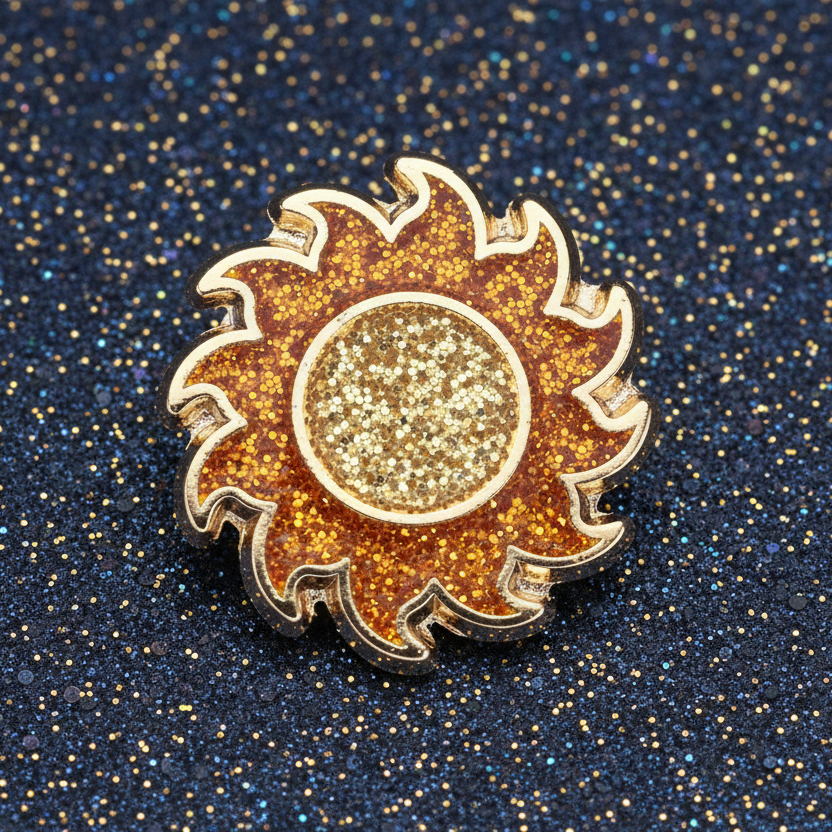 Golden Sun Mini Pin