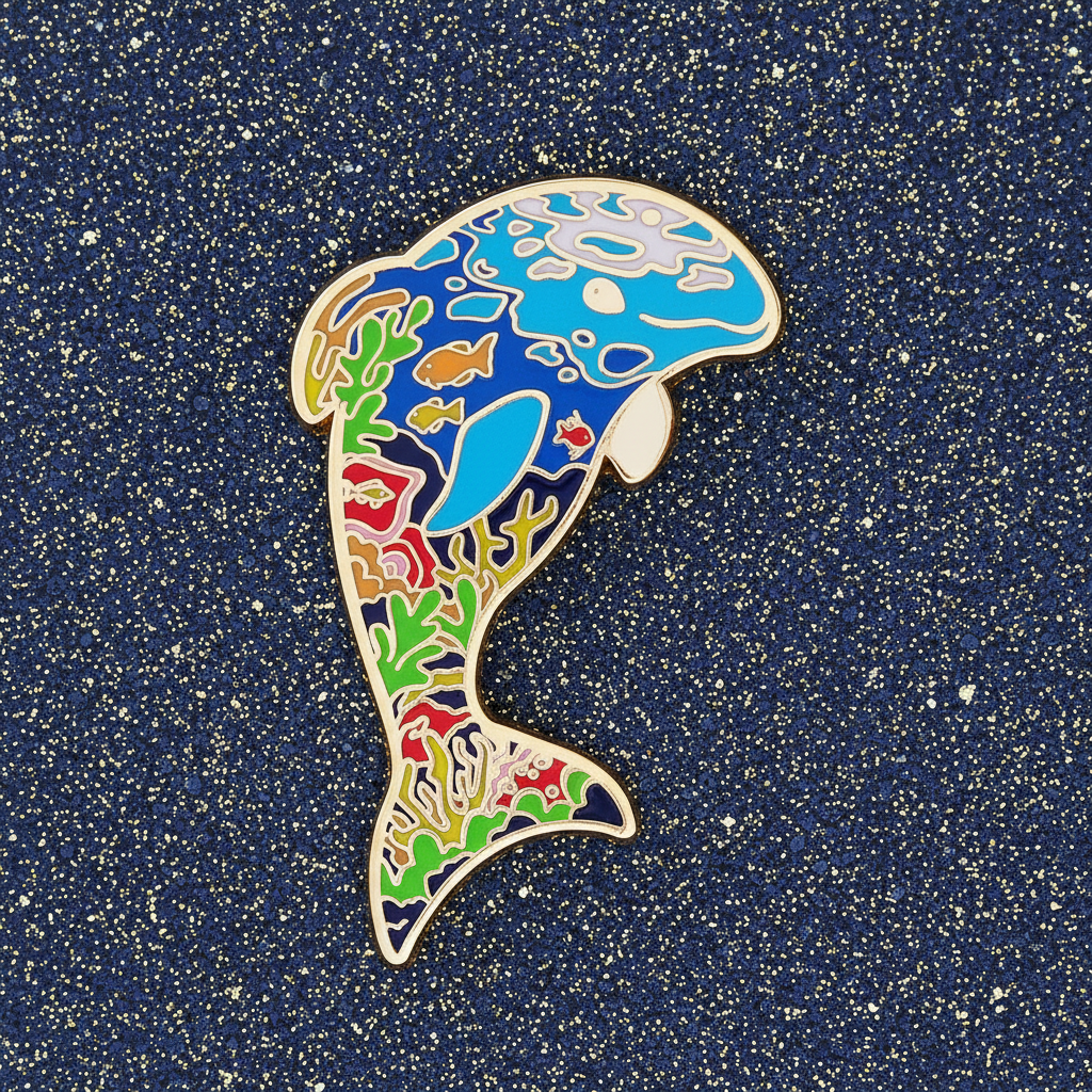 Dolphin Enamel Pin