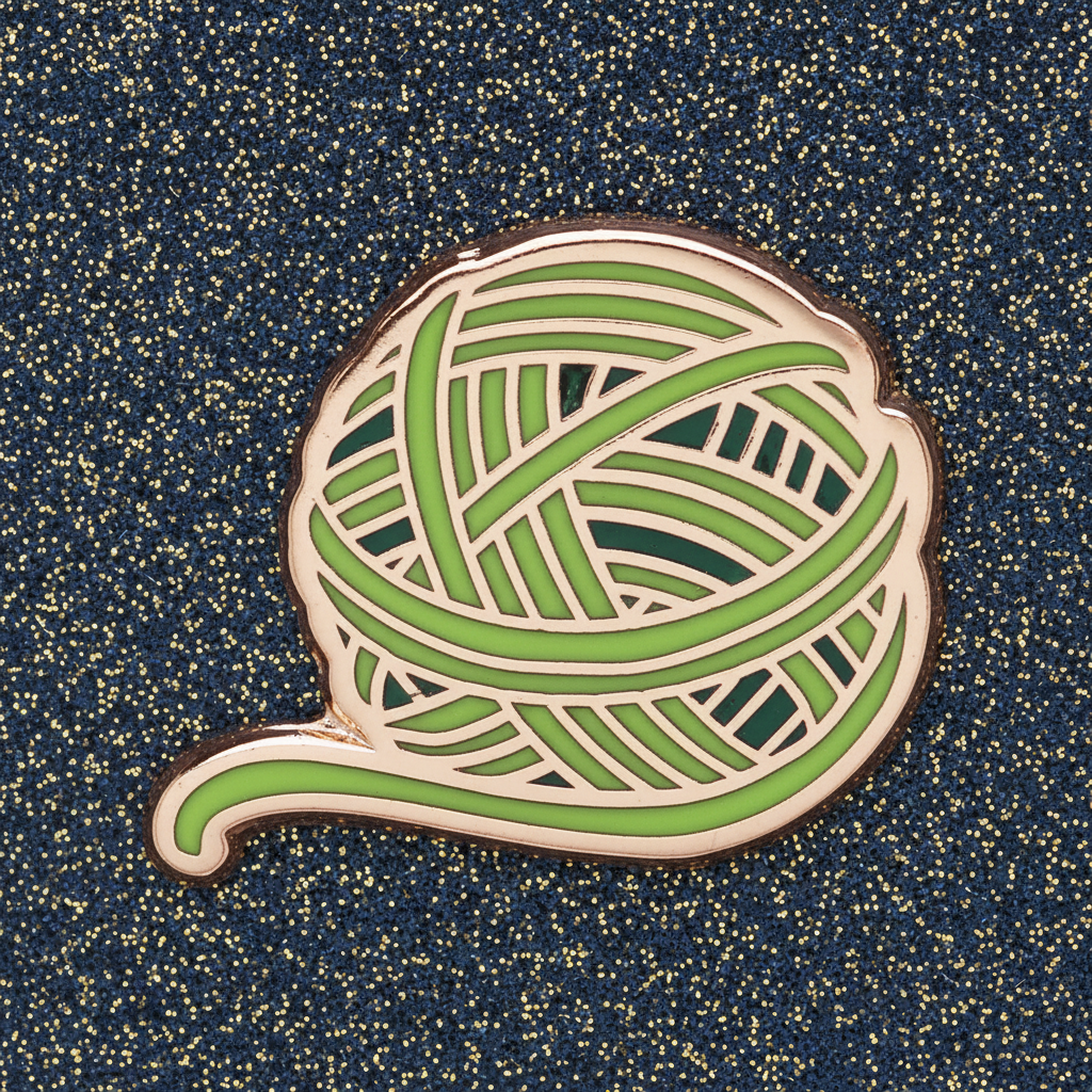 Green Yarn Mini Pin