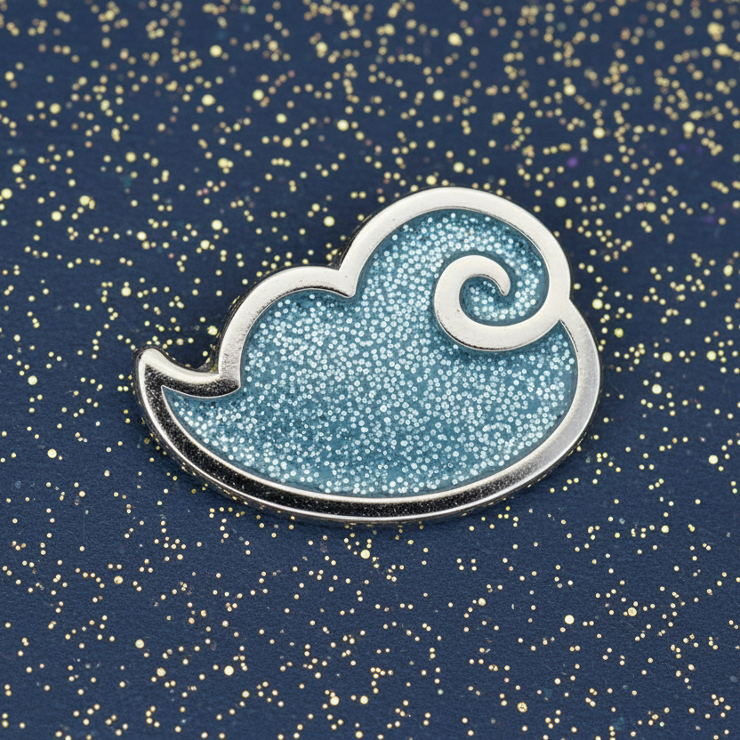 Grey Little Cloud Mini Pin