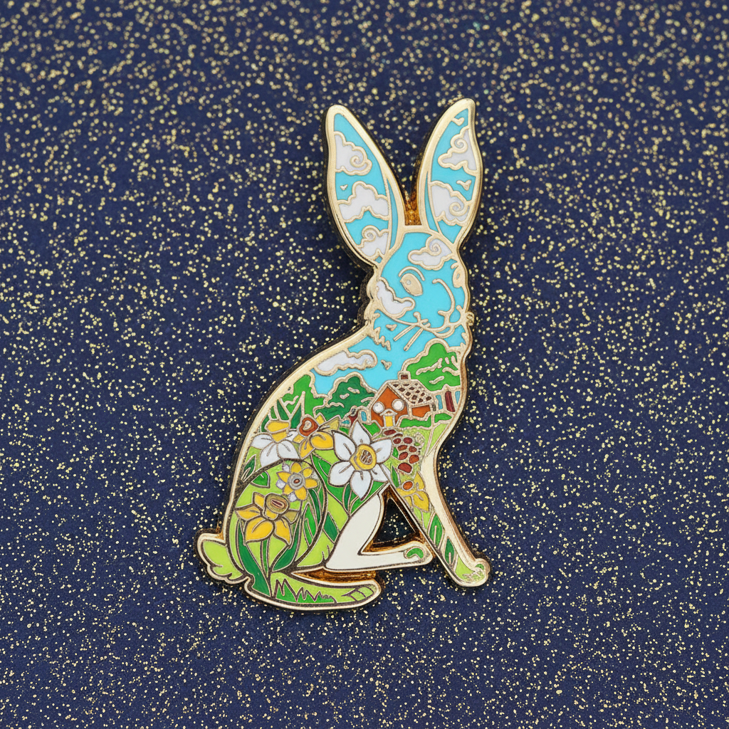 Hare Enamel Pin
