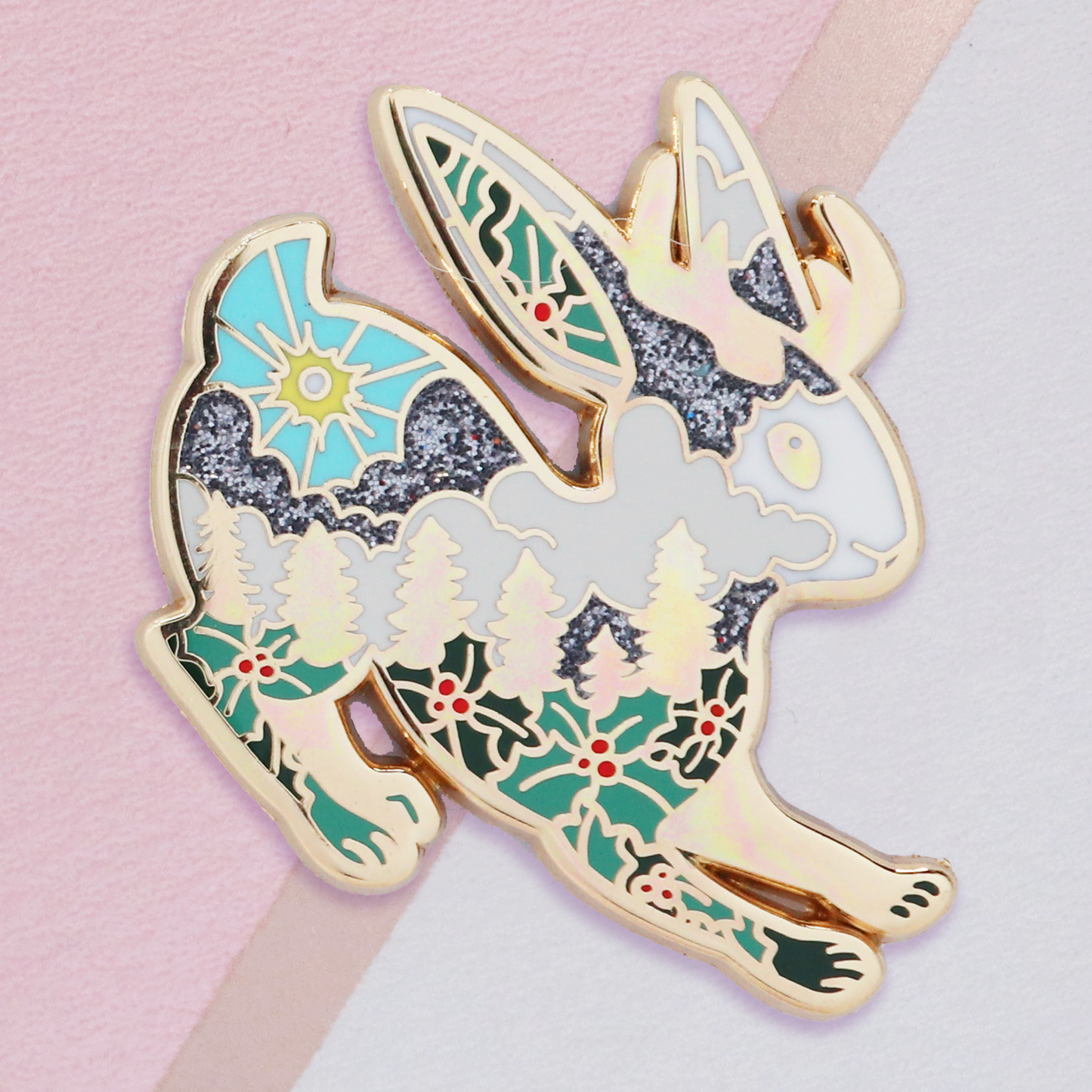 Jackalope Enamel Pin