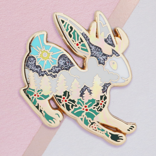 Jackalope Enamel Pin