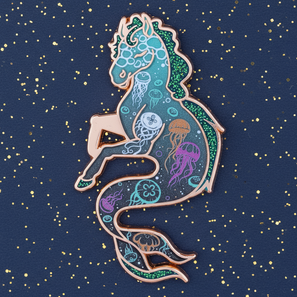 Kelpie Enamel Pin