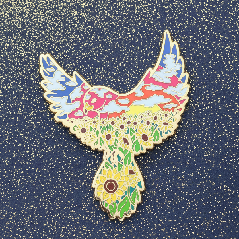 Kestrel Enamel Pin