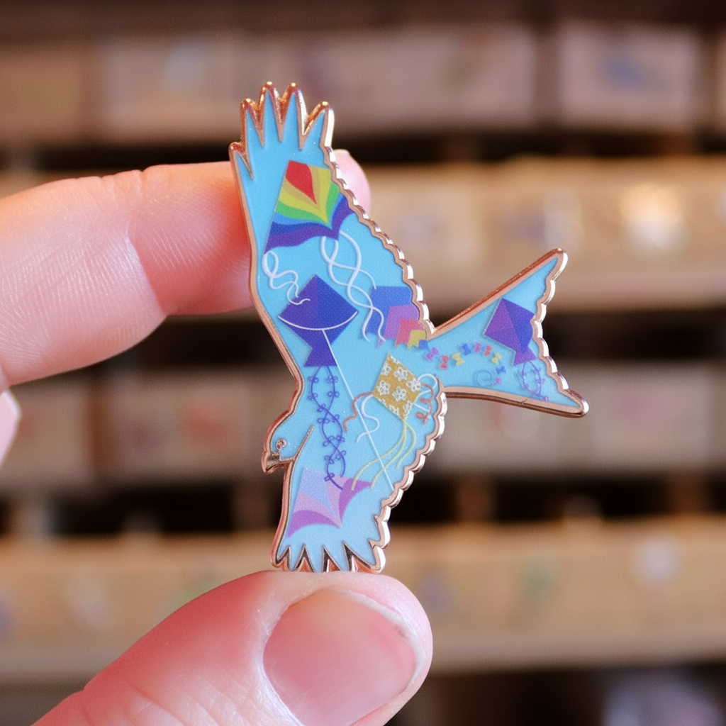 Kites in Flight Enamel Pin