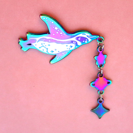 Space Penguin Enamel Pin