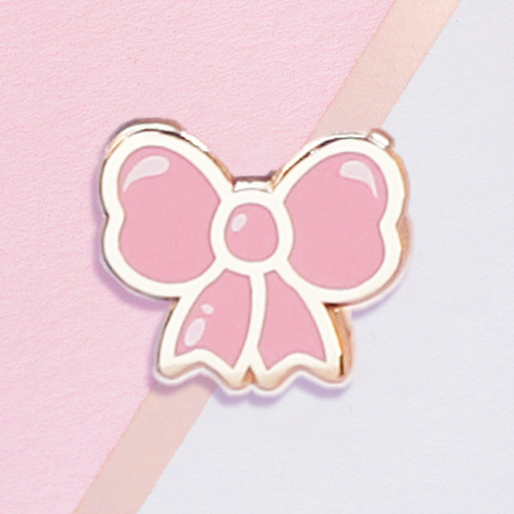 Pink Bow Mini Pin