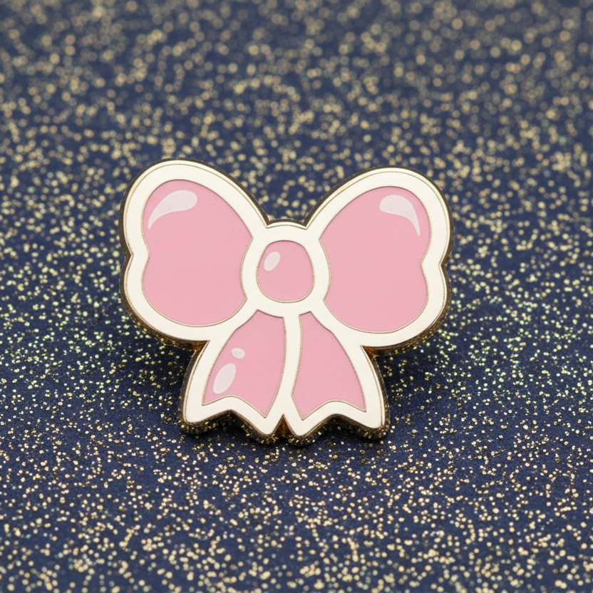 Pink Bow Mini Pin