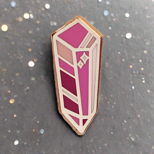Pink Crystal Mini Pin
