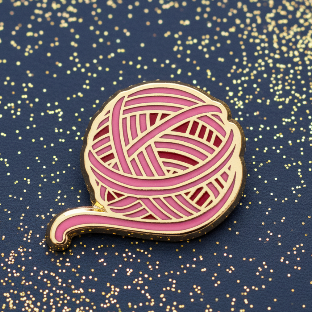 Pink Yarn Mini Pin
