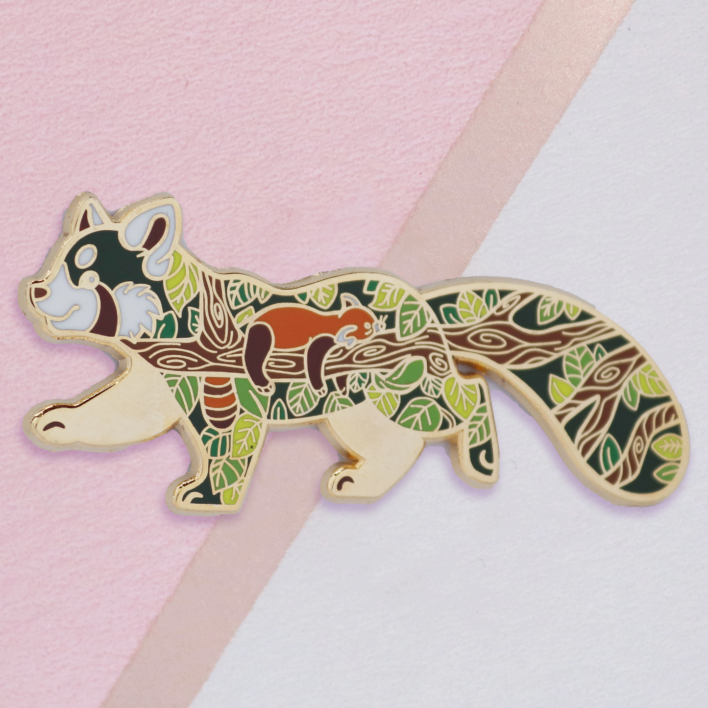 Red Panda Enamel Pin