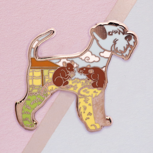 Schnauzer Enamel Pin