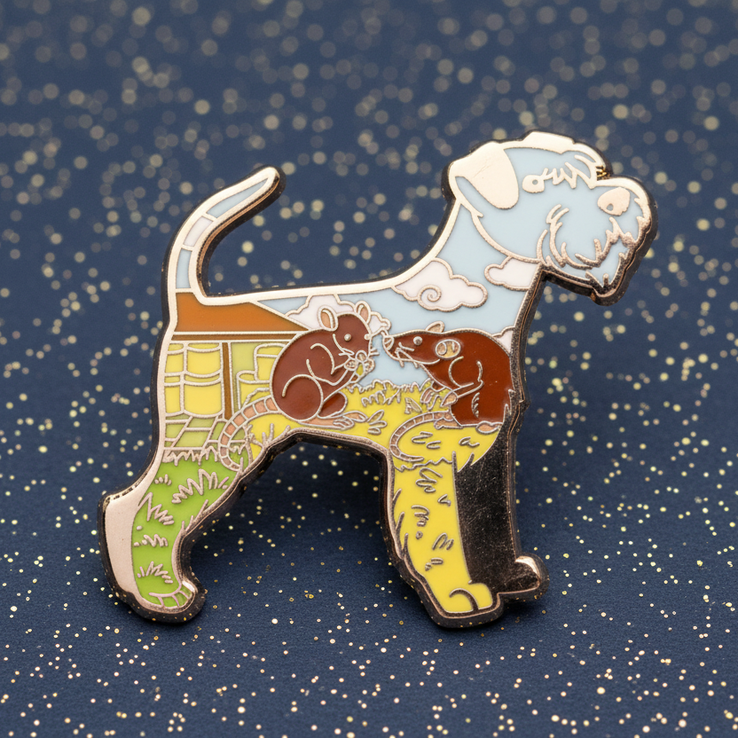 Schnauzer Enamel Pin