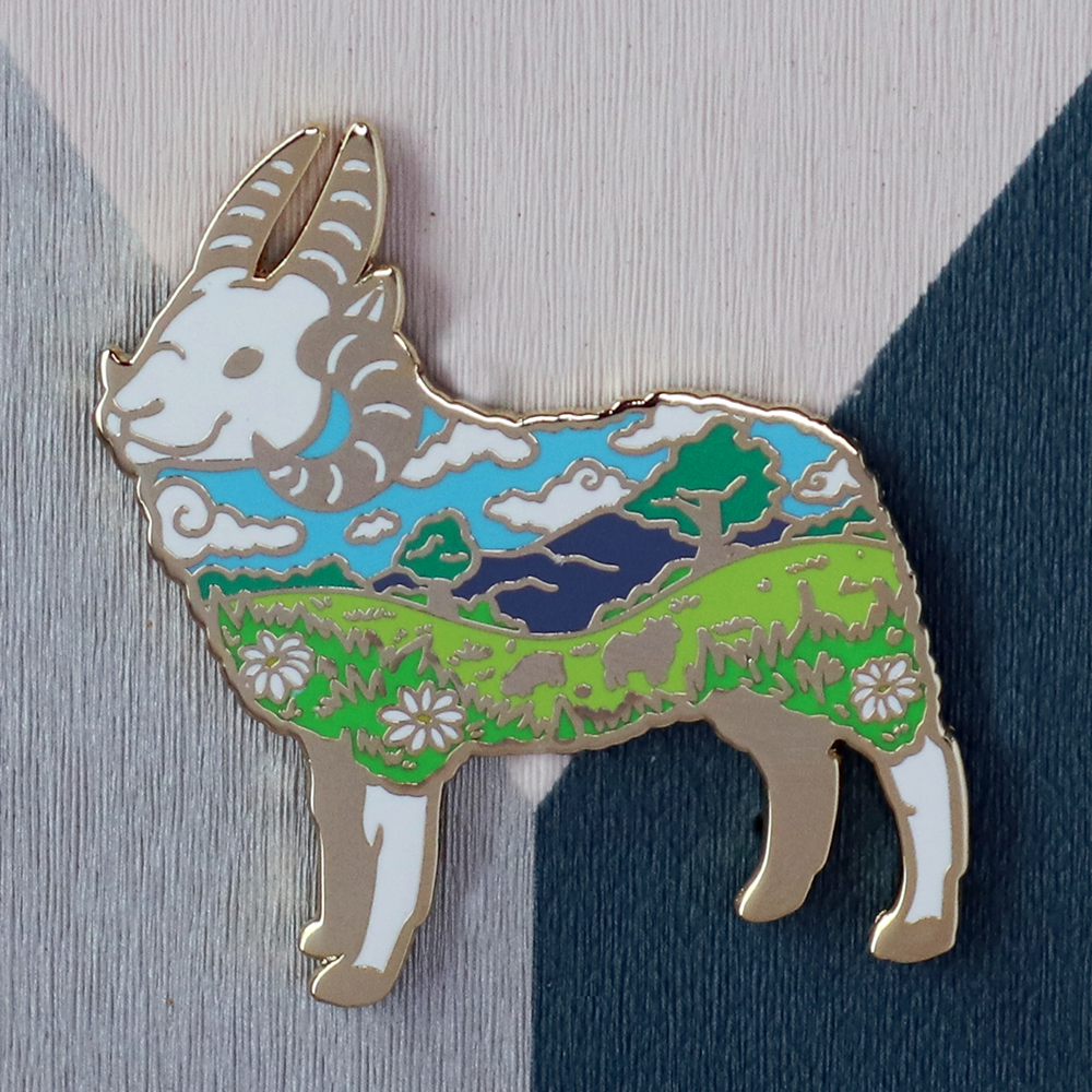 Jacob's Sheep Enamel Pin