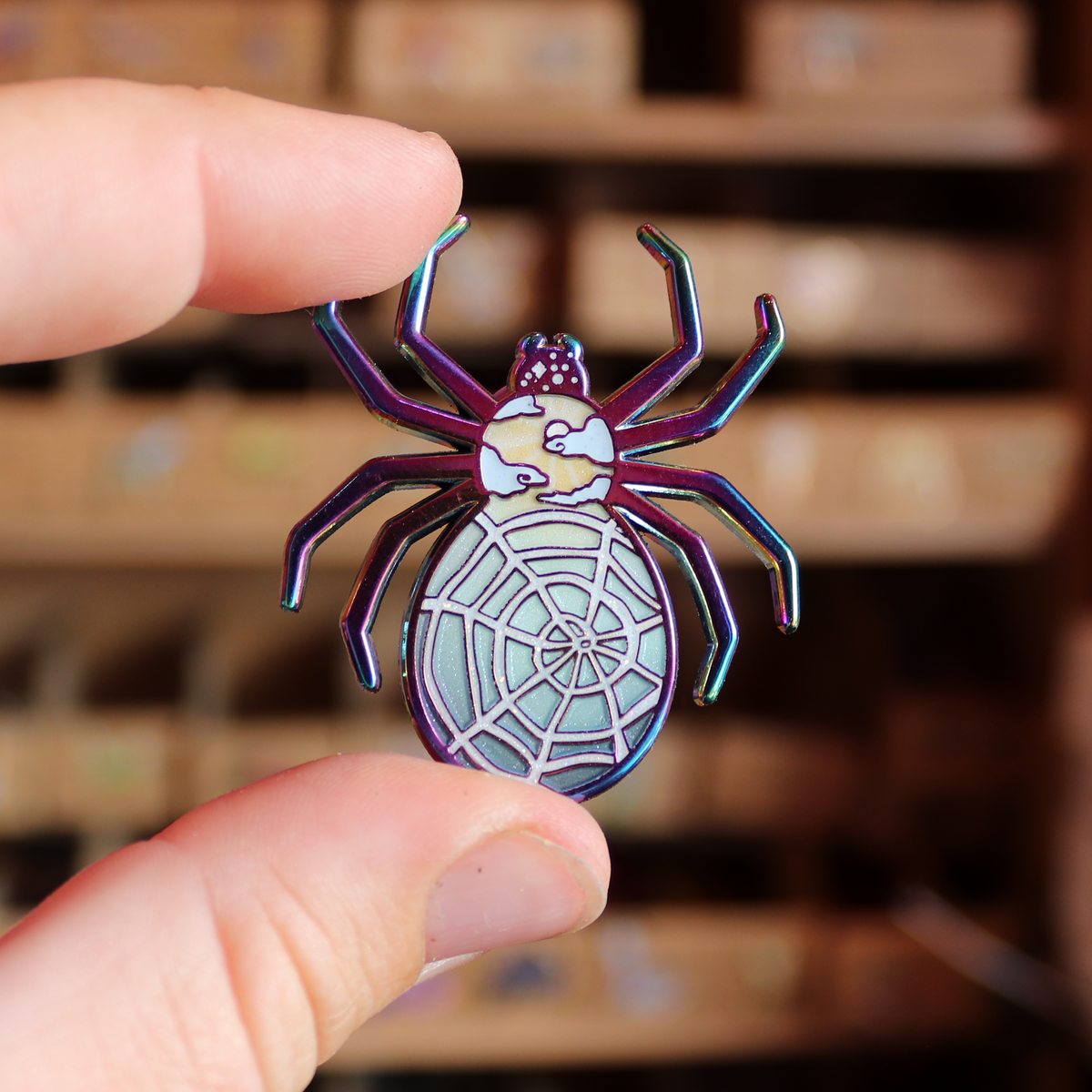 Stillwinter Silk Spider Enamel Pin