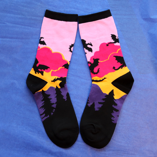 Sunset Dragon Socks