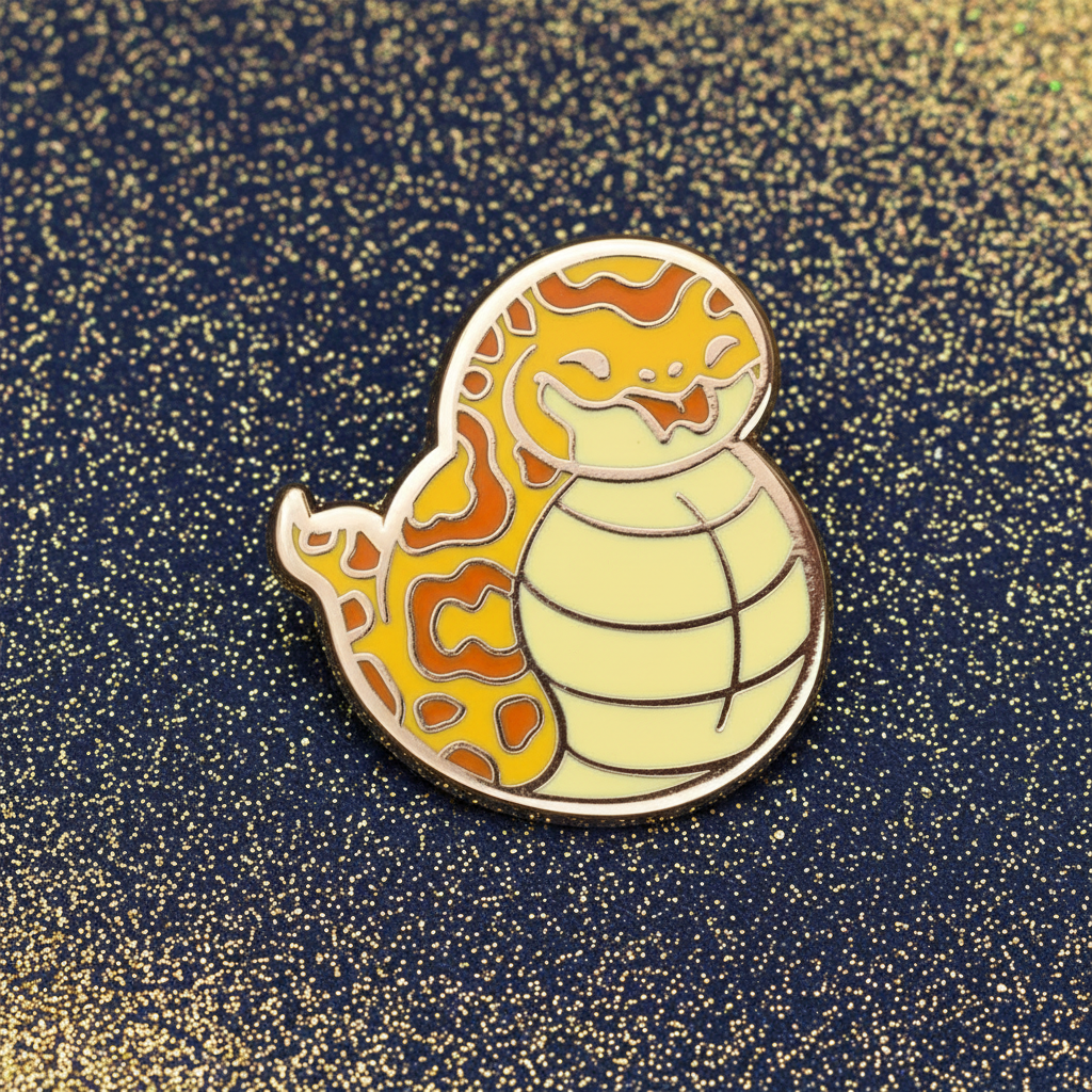Orange Tsuchinoko Mini Pin