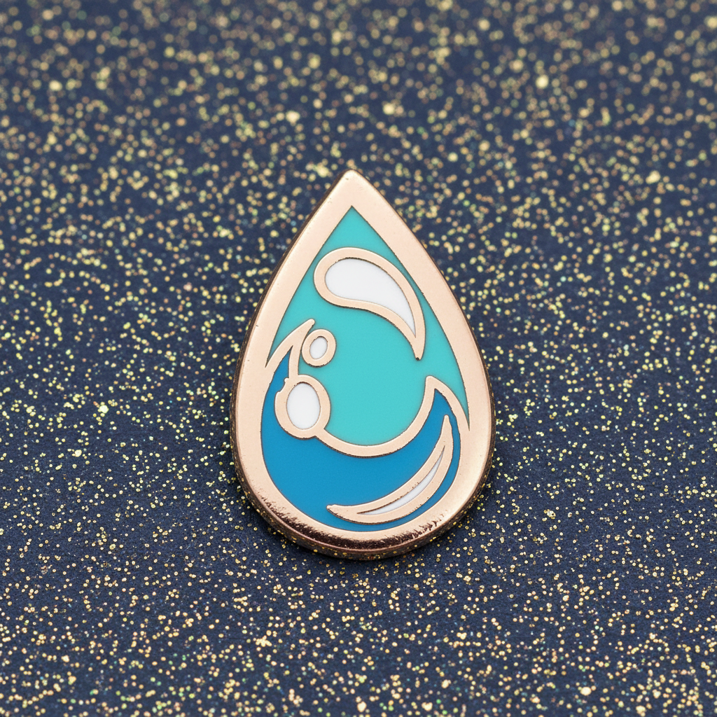 Water Drop Mini Pin