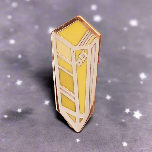Yellow Crystal Mini Pin