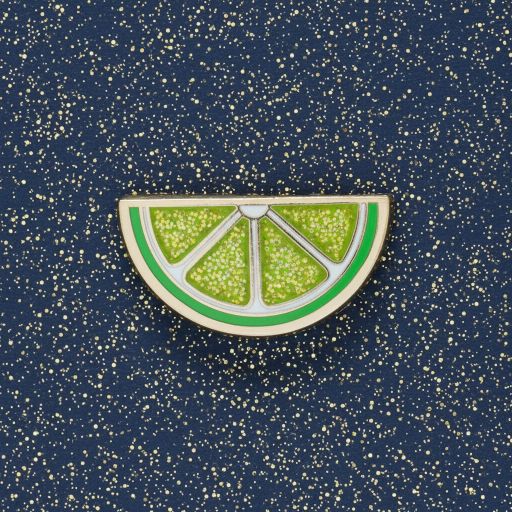 Lime Slice Mini Pin