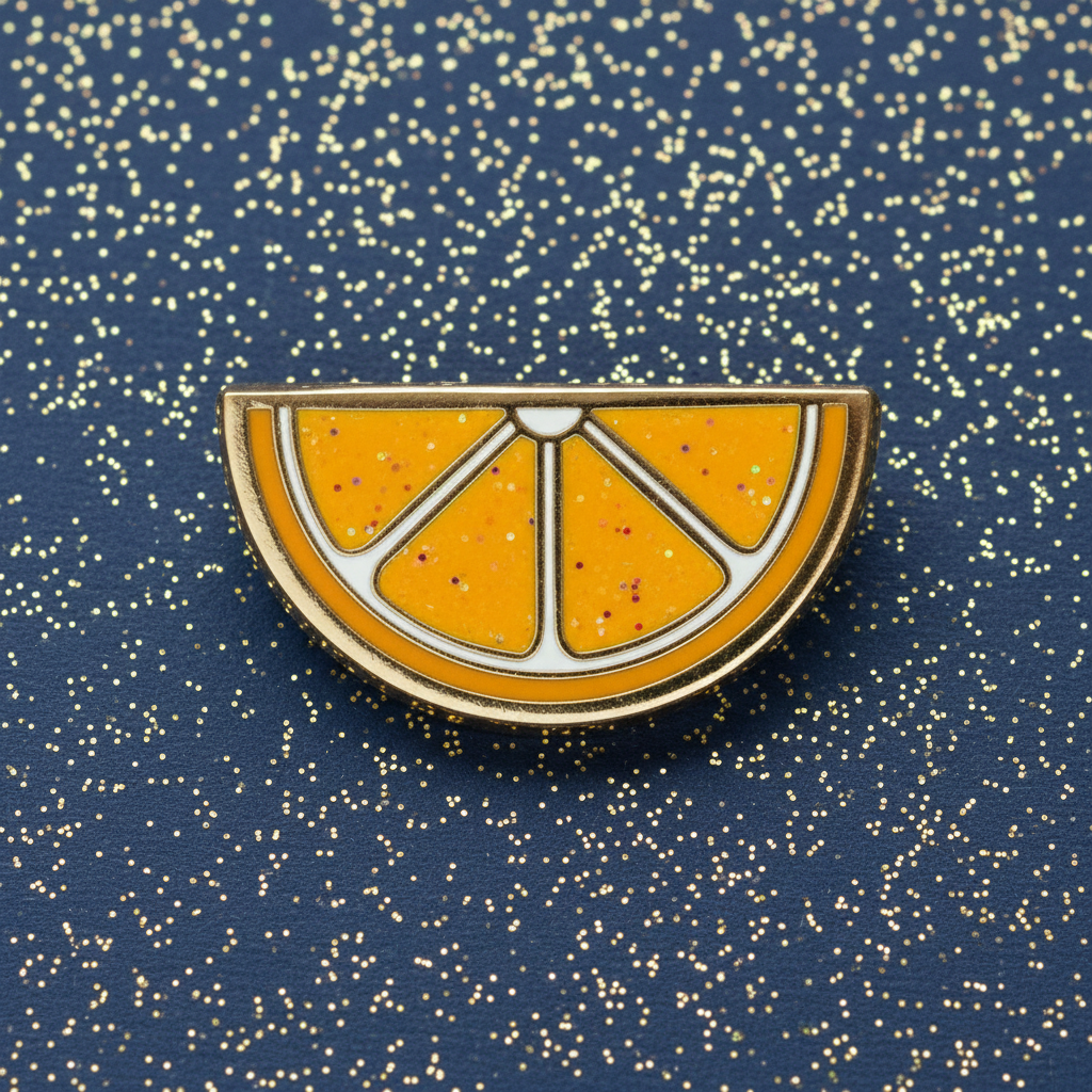 Orange Slice Mini Pin