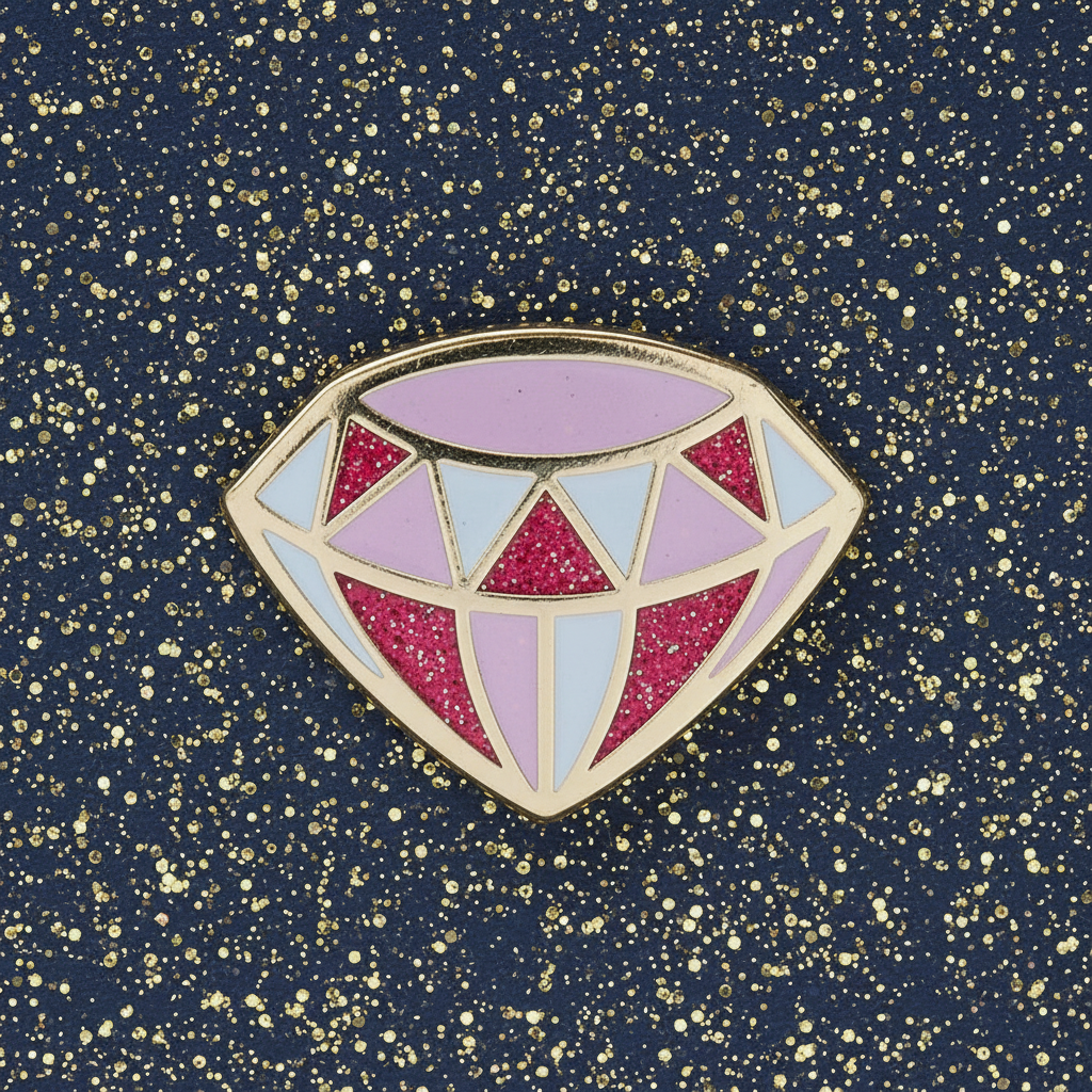Pink Diamond Mini Pin