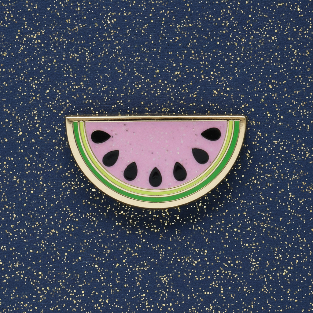 Pink Watermelon Slice Mini Pin