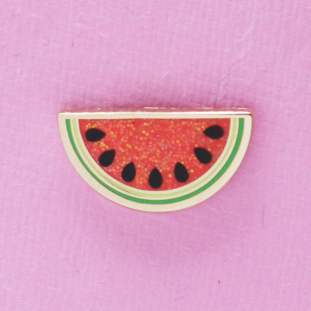 Red Watermelon Slice Mini Pin