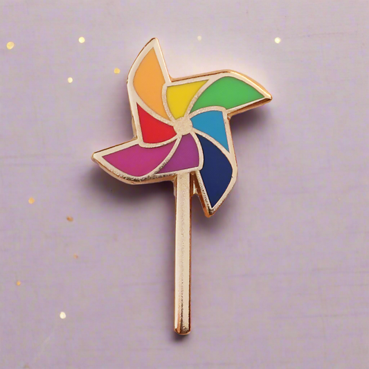 Pinwheel Four Mini Pin