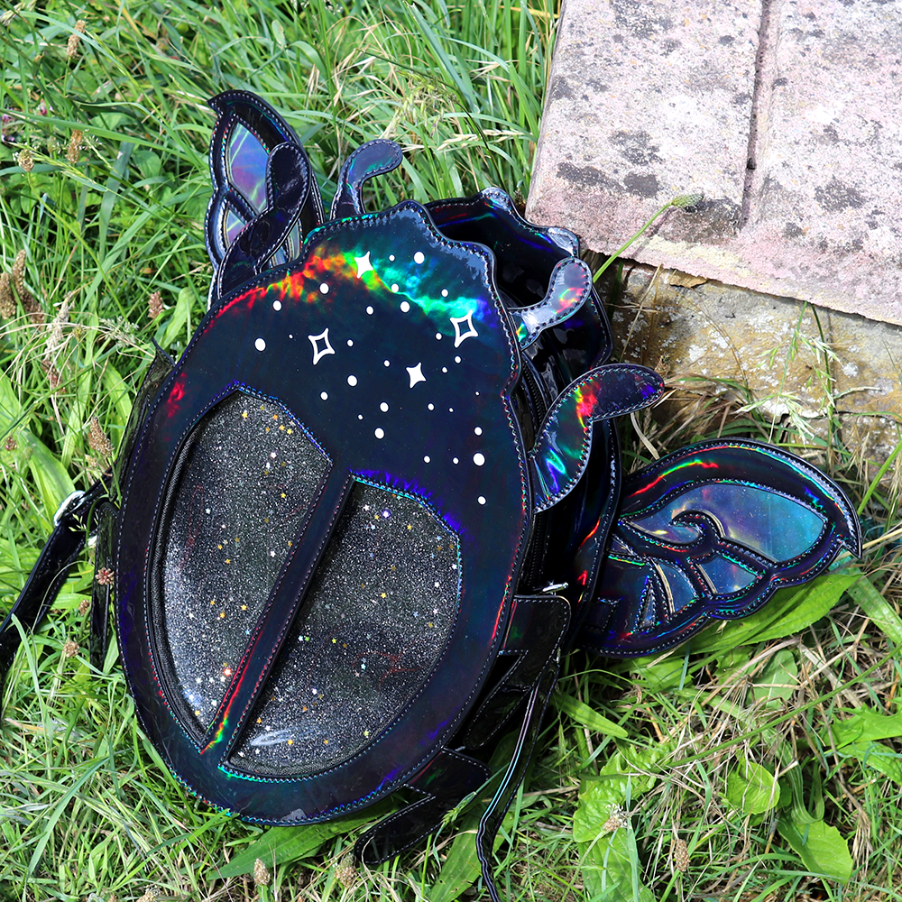 Beetle Ita Bag - Holographic Black