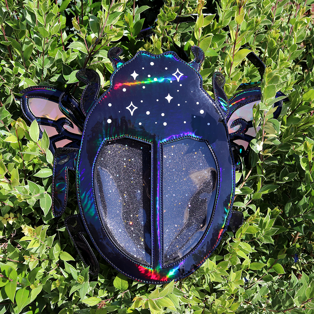 Beetle Ita Bag - Holographic Black